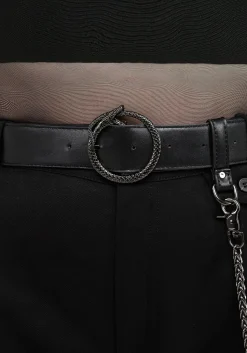 Ouroboros Snake Buckle Chain Belt