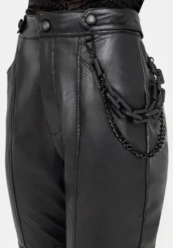 Outlaw PU Biker Chain Leggings