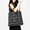 Papillion Denim Tote Bag