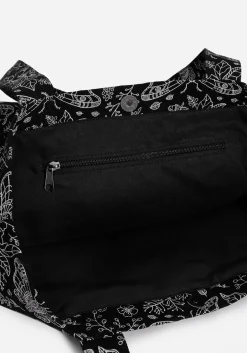 Papillion Denim Tote Bag