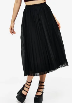 Paridamie Pleated Midi Skirt