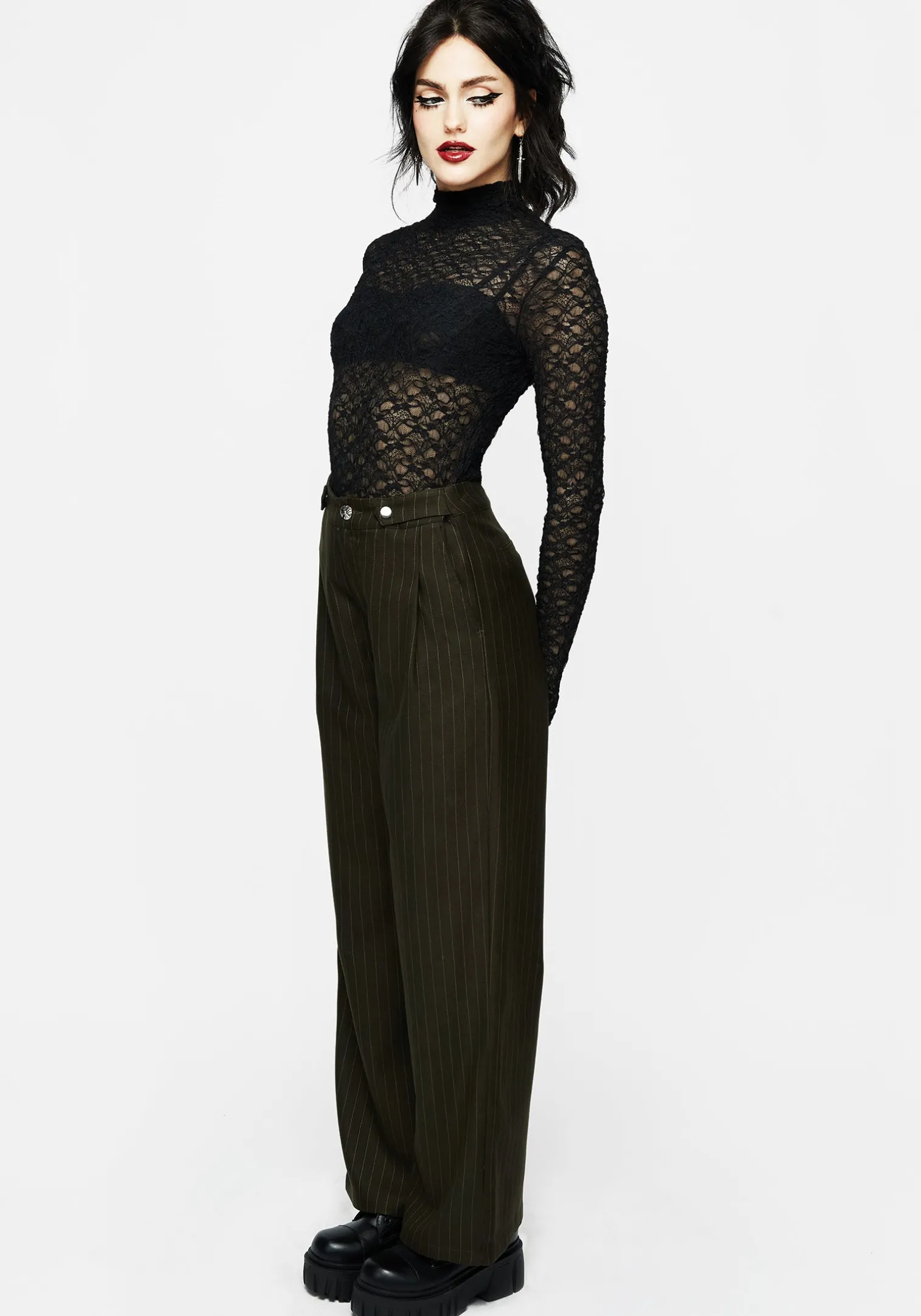 Payoff Wide Leg Tailored Trousers