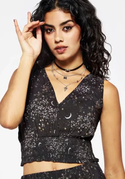Peaseblossom Celestial Smocked Waist Top