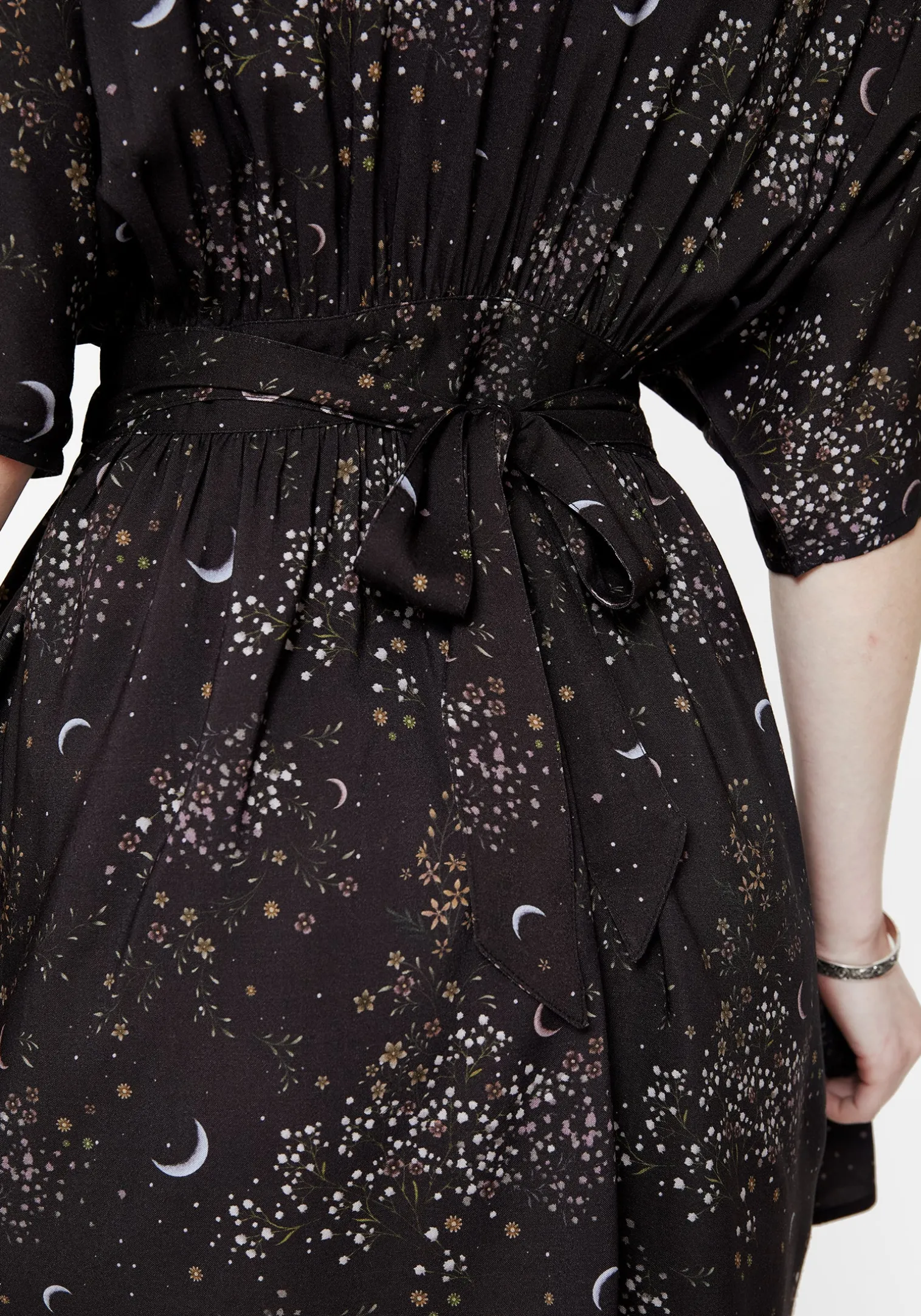 Peaseblossom Celestial Tie Back Mini Dress