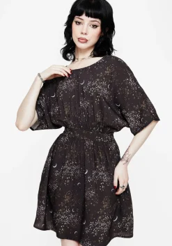 Peaseblossom Celestial Tie Back Mini Dress