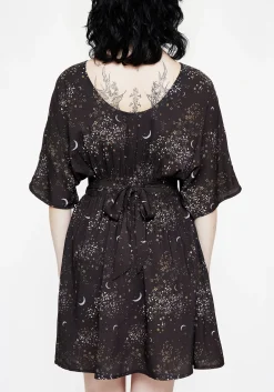 Peaseblossom Celestial Tie Back Mini Dress