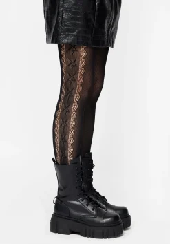 Pentacle Pattern Tights