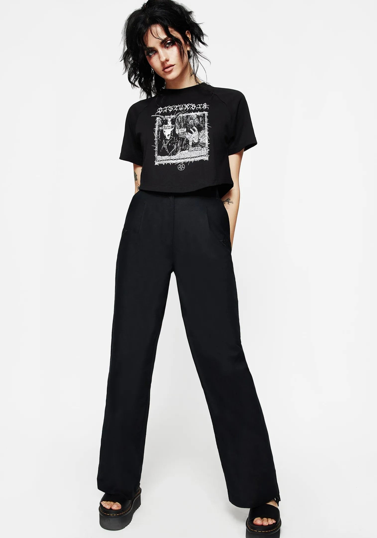 Pentaculum Linen-Blend Tailored Trousers