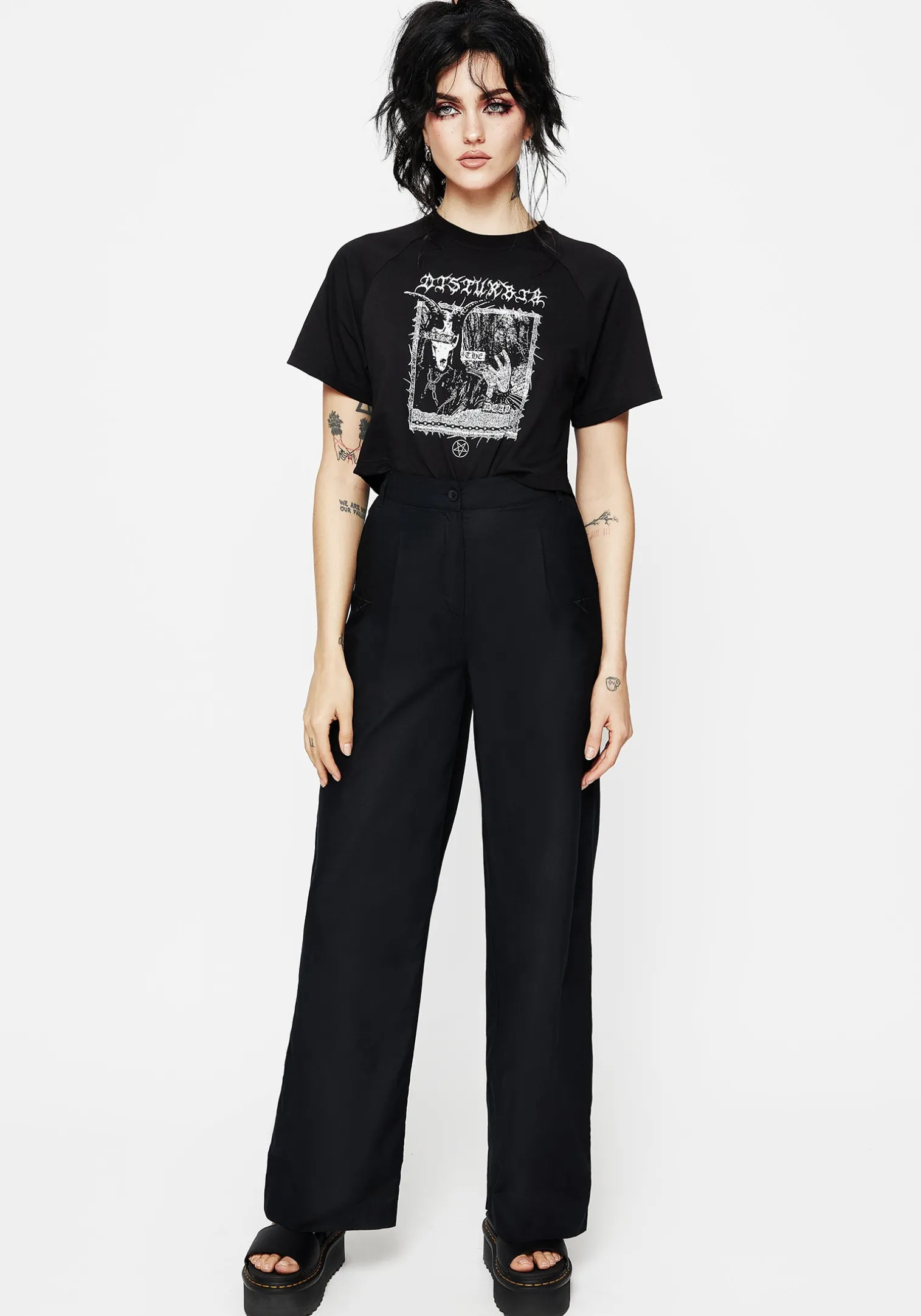 Pentaculum Linen-Blend Tailored Trousers