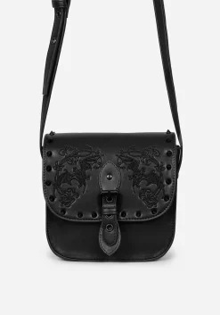 Penumbra Embroidered Mini Satchel Bag