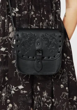 Penumbra Embroidered Mini Satchel Bag