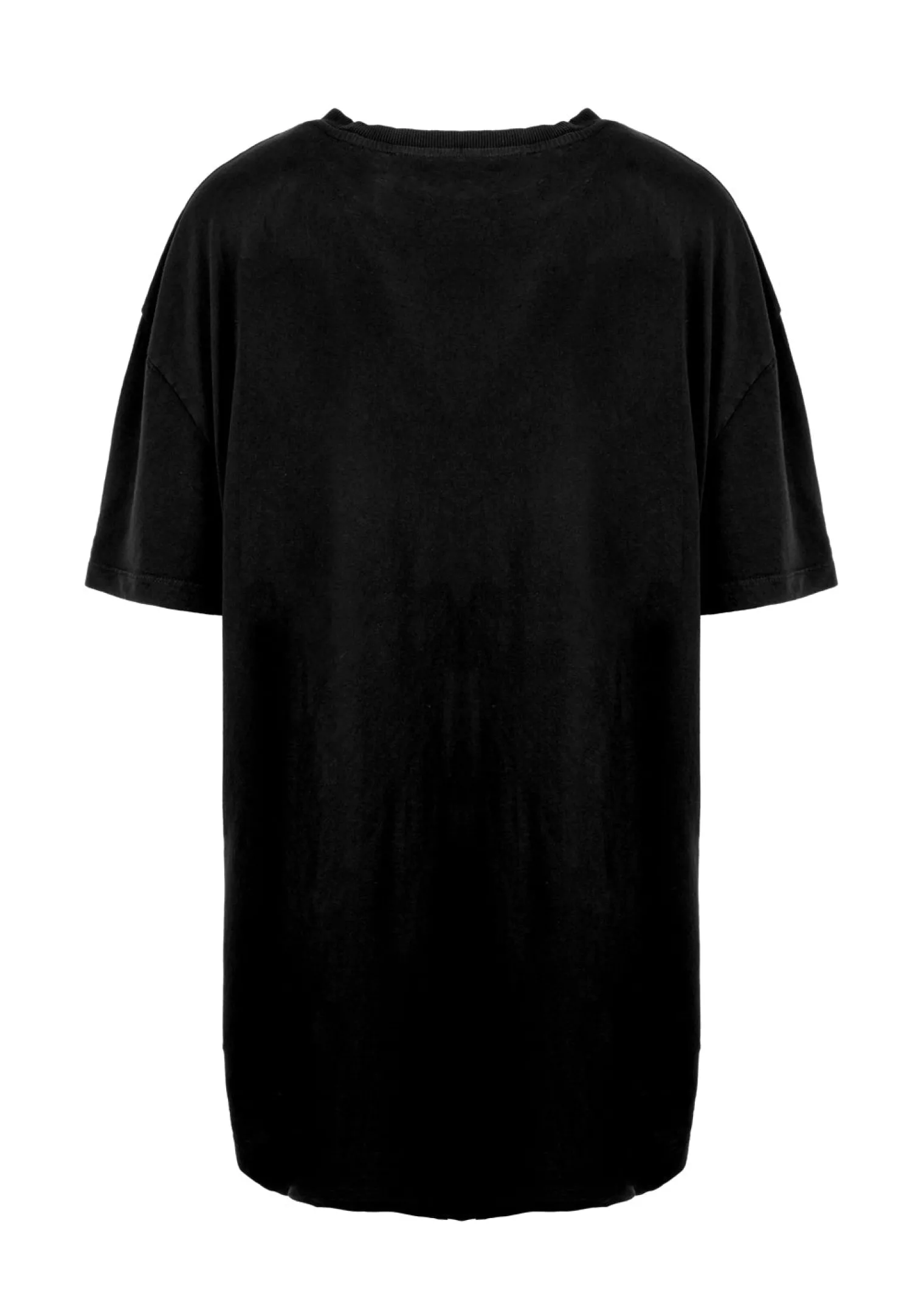Perception Black Garment Washed Oversized Tee Dress
