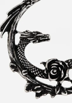 Petra Dragon Hoop Earrings