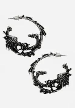 Petra Dragon Hoop Earrings