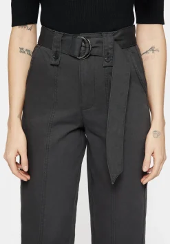 Pinhead Embroidered Belted Balloon Leg Trousers