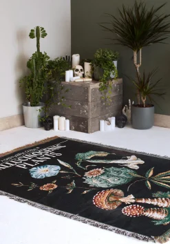 Plants Woven Blanket
