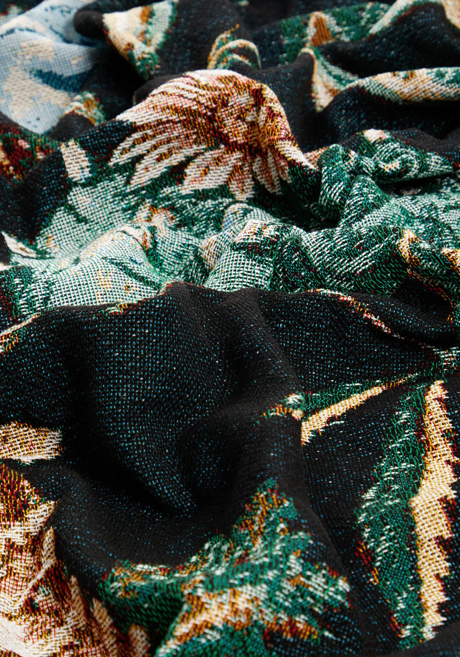 Plants Woven Blanket