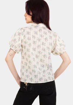 Pleasance Cotton Puff Sleeve Blouse