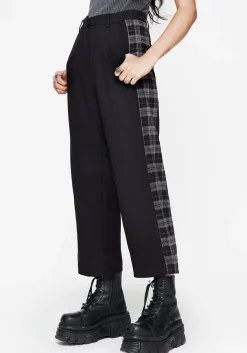 Plutone Spliced Check Straight Leg Trouser