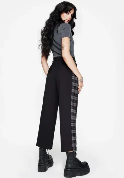 Plutone Spliced Check Straight Leg Trouser