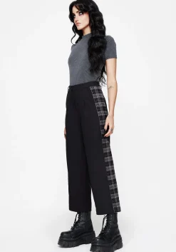 Plutone Spliced Check Straight Leg Trouser