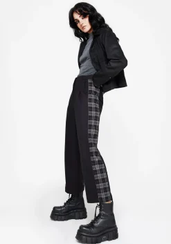 Plutone Spliced Check Straight Leg Trouser
