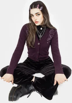 Poe Embroidered Cardigan