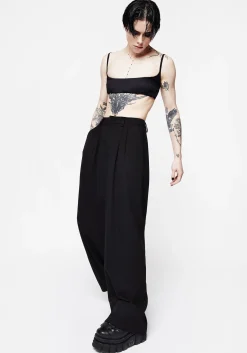 Poe Pleated Wide Leg Trouser