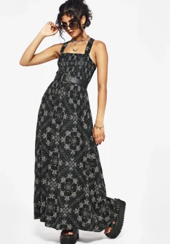 Poem Moth Printed Cami Midaxi Dress