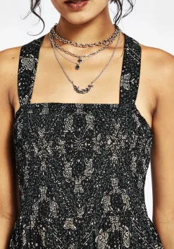 Poem Moth Printed Cami Midaxi Dress