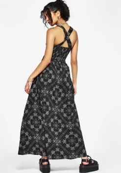 Poem Moth Printed Cami Midaxi Dress