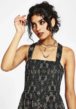 Poem Moth Printed Cami Midaxi Dress