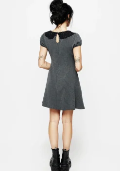 Poet Striped Mini Skater Dress
