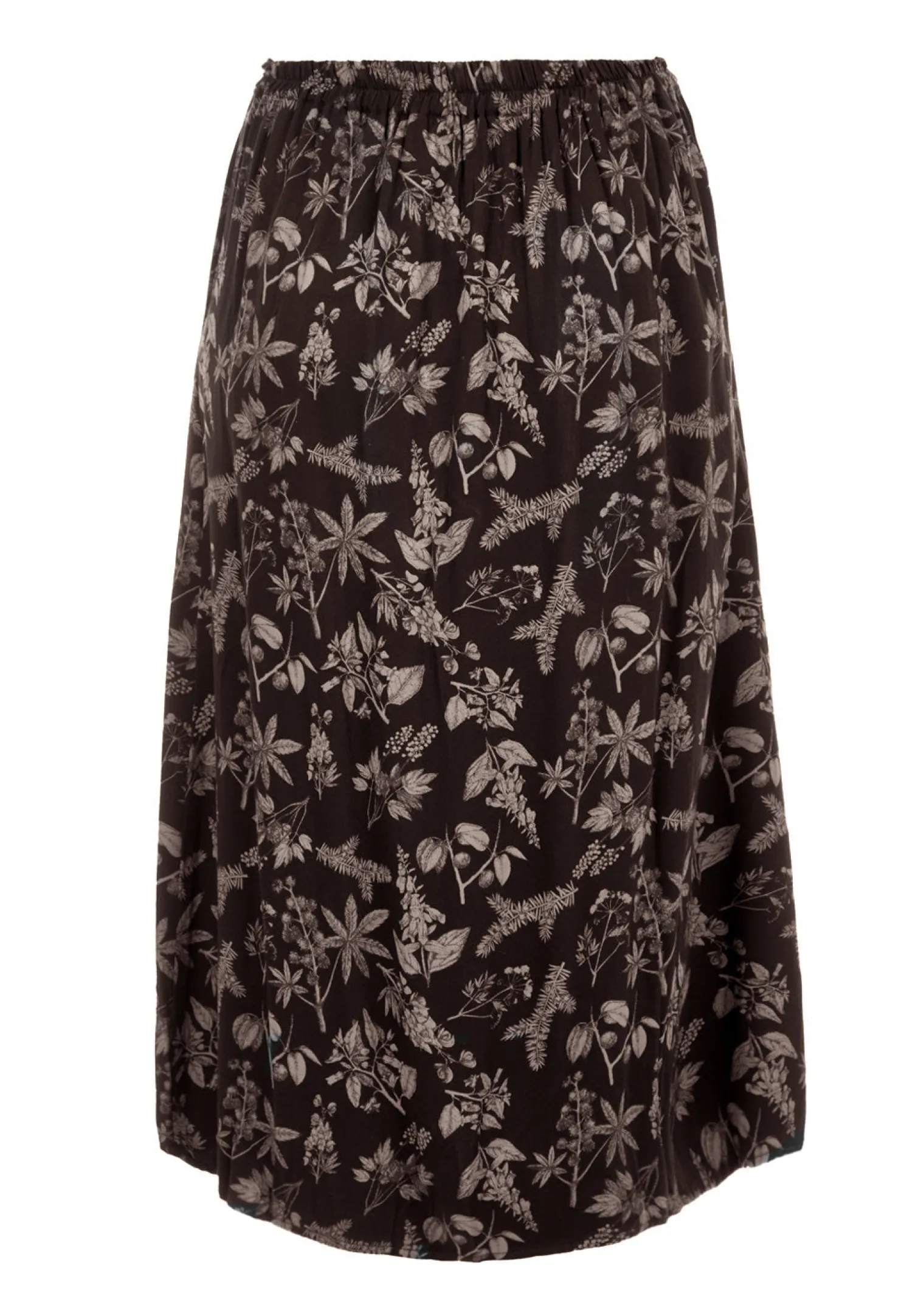 Poisonous Plant Split Midi Skirt
