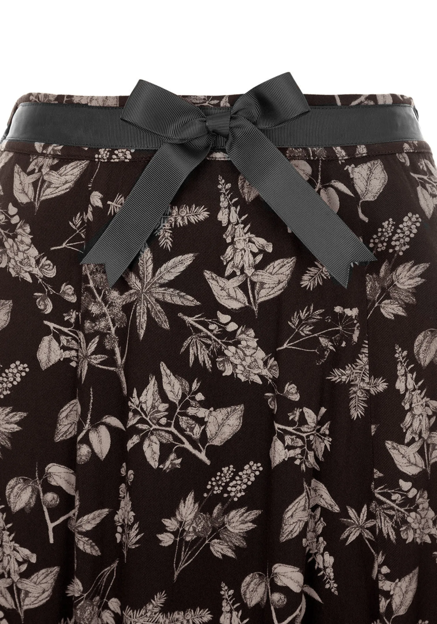 Poisonous Plant Split Midi Skirt