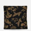 Poisonous Plants Floral Print Cotton Throw Cushion