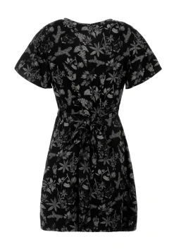 Poisonous Plants Wrap Mini Dress