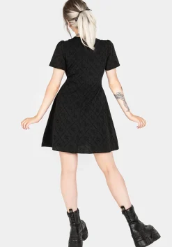 Polgara Floral Jacquard Mini Dress