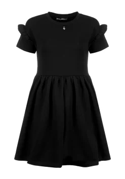 Power Frill Sleeve Skater Dress
