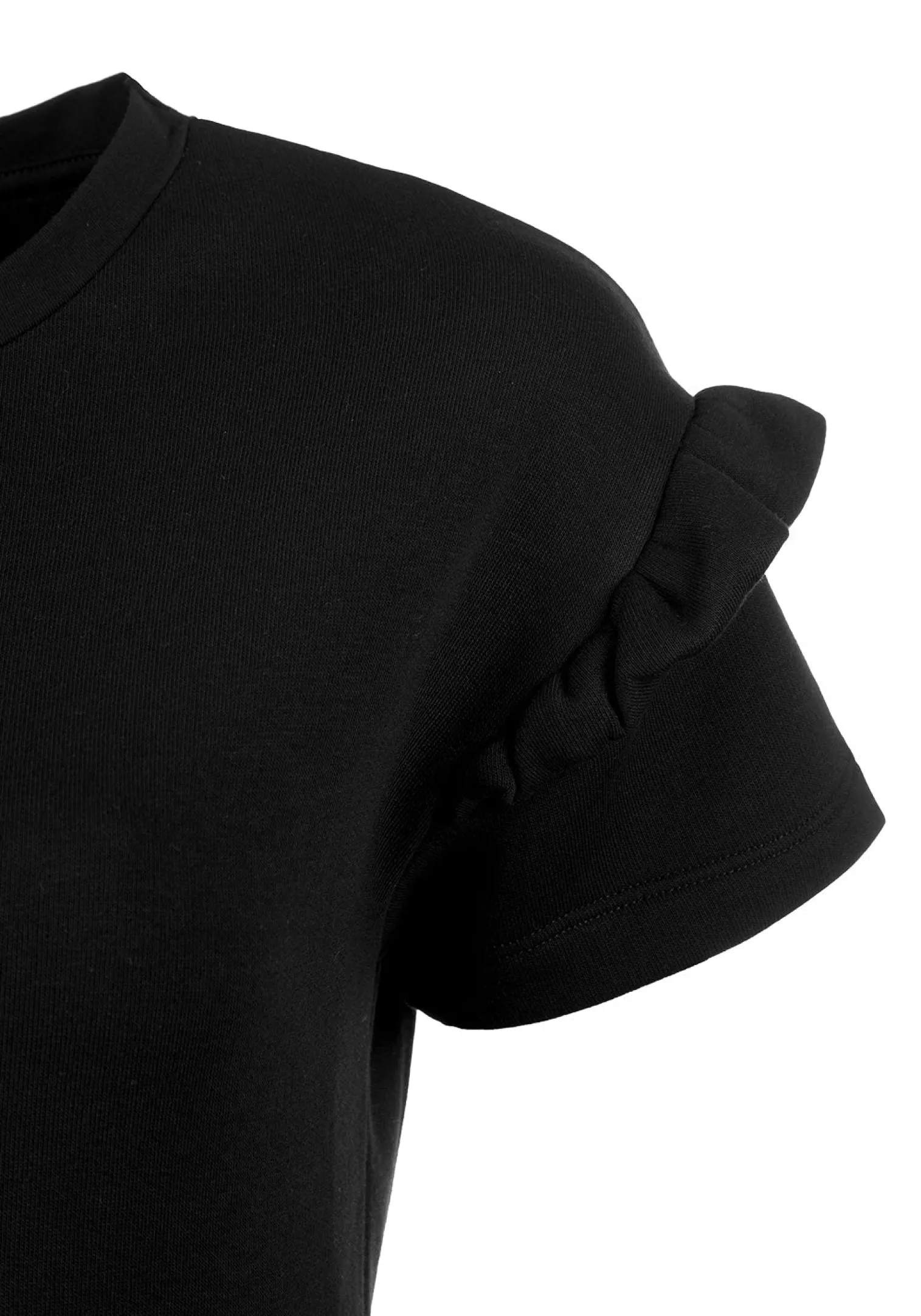 Power Frill Sleeve Skater Dress