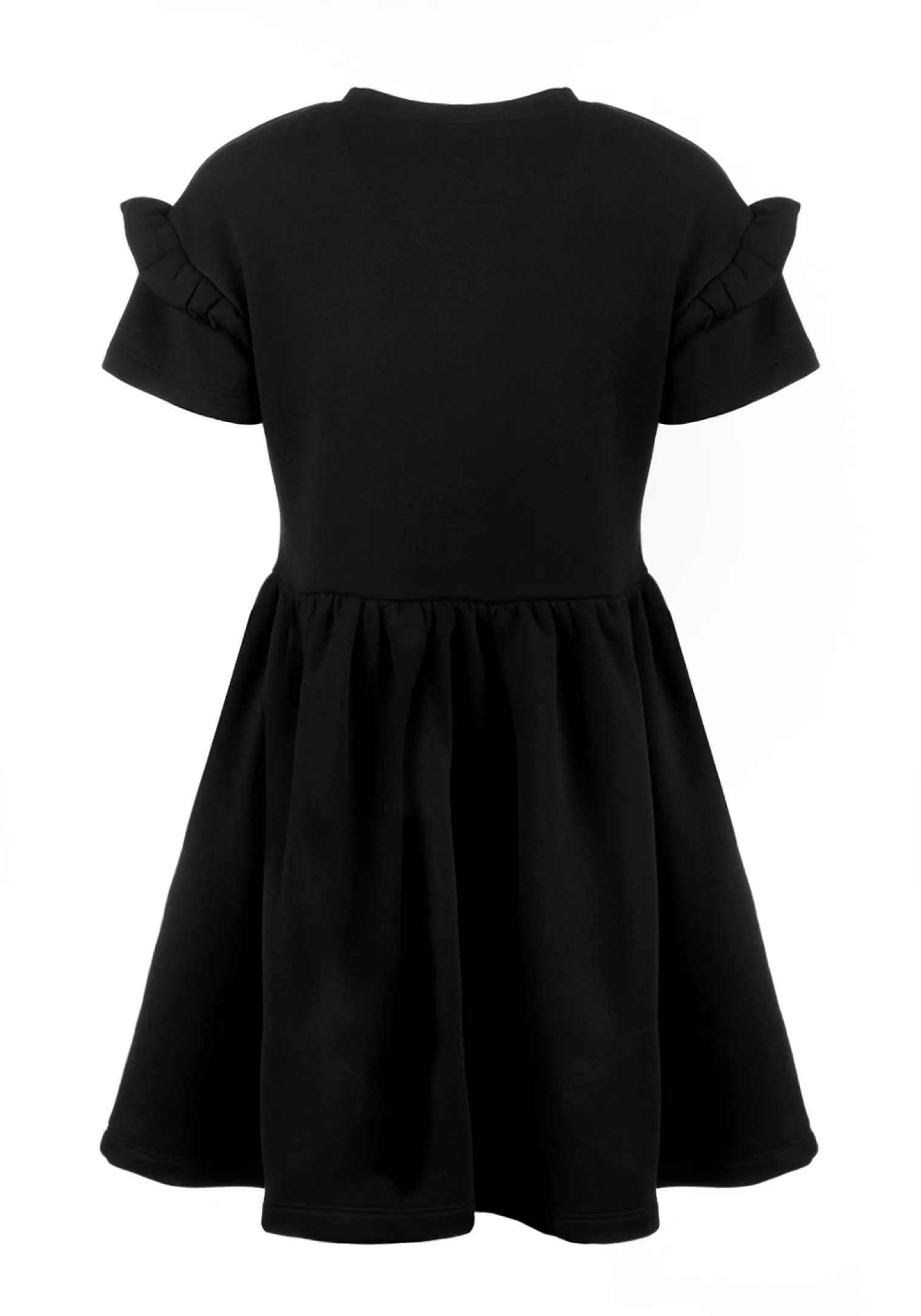 Power Frill Sleeve Skater Dress