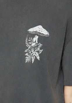 Pressure Cotton Mushroom Print Tee Dress