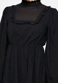 Priscilla High Neck Lace Mini Dress