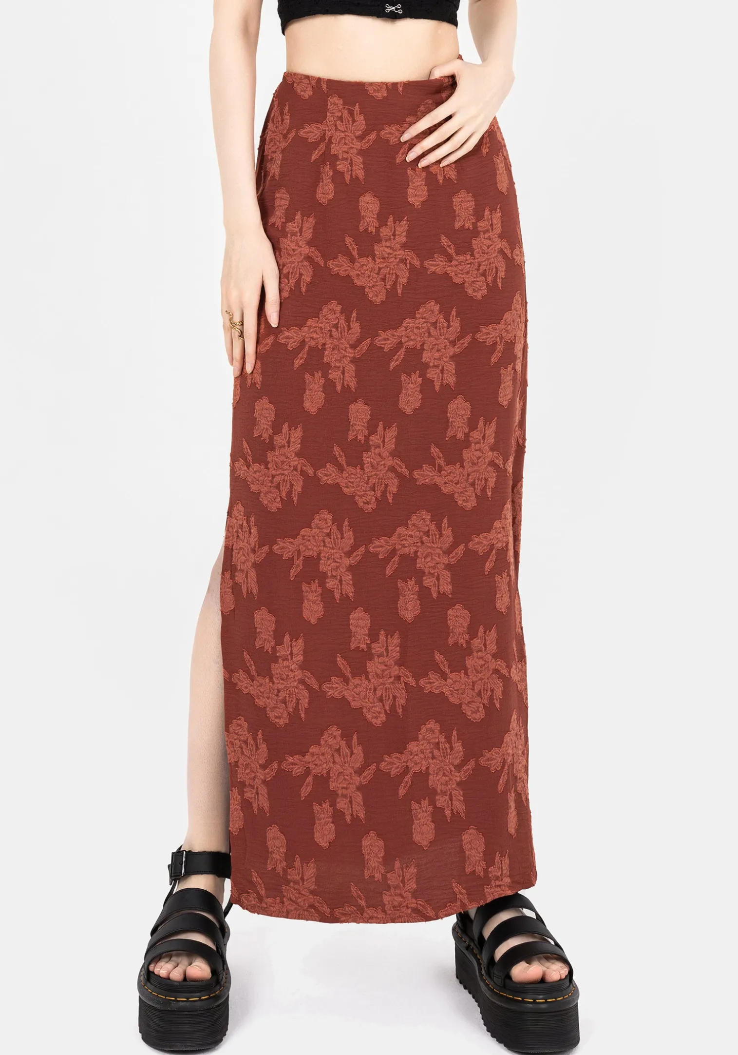 Prosperity Floral Maxi Slip Skirt