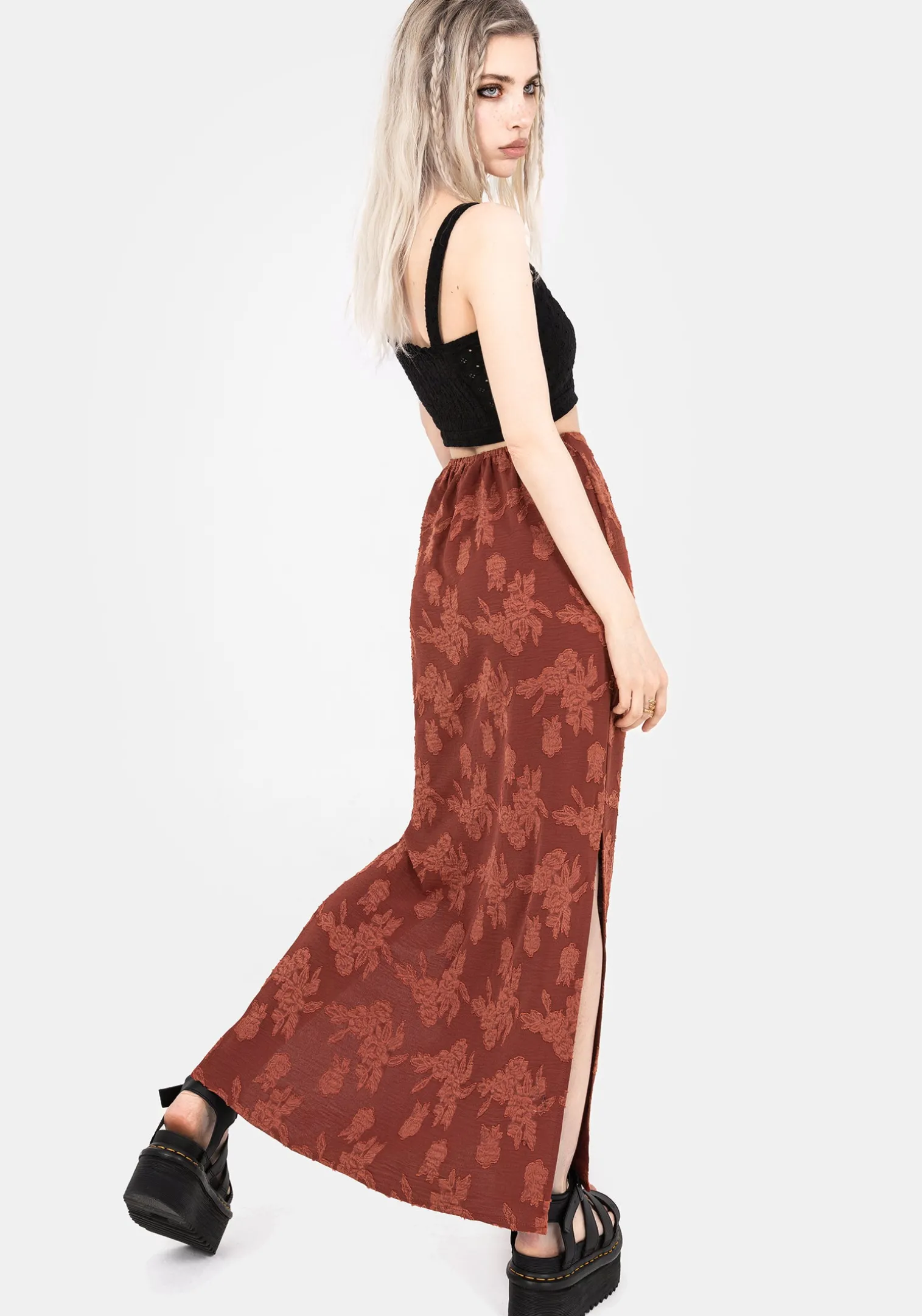 Prosperity Floral Maxi Slip Skirt