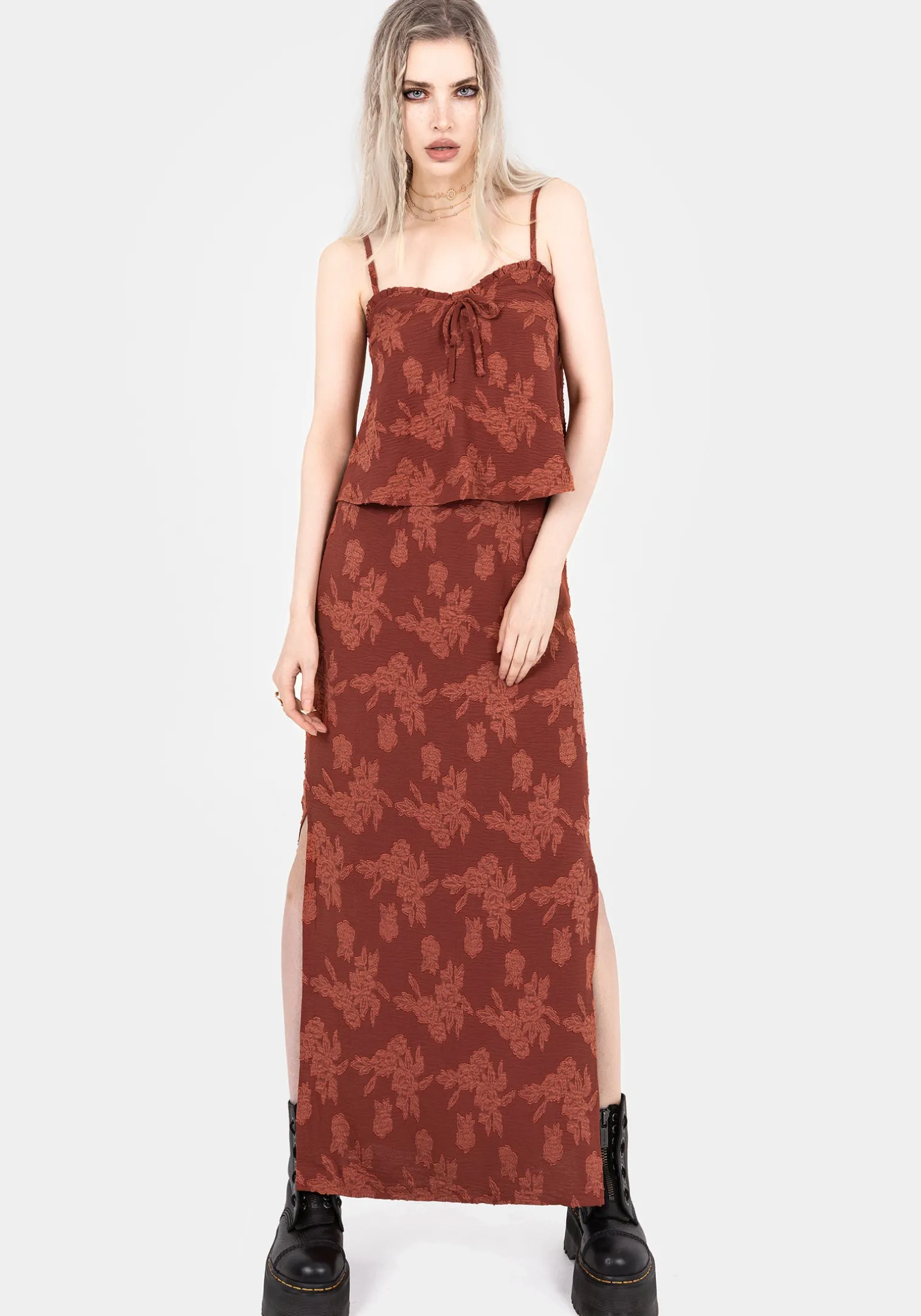 Prosperity Floral Maxi Slip Skirt
