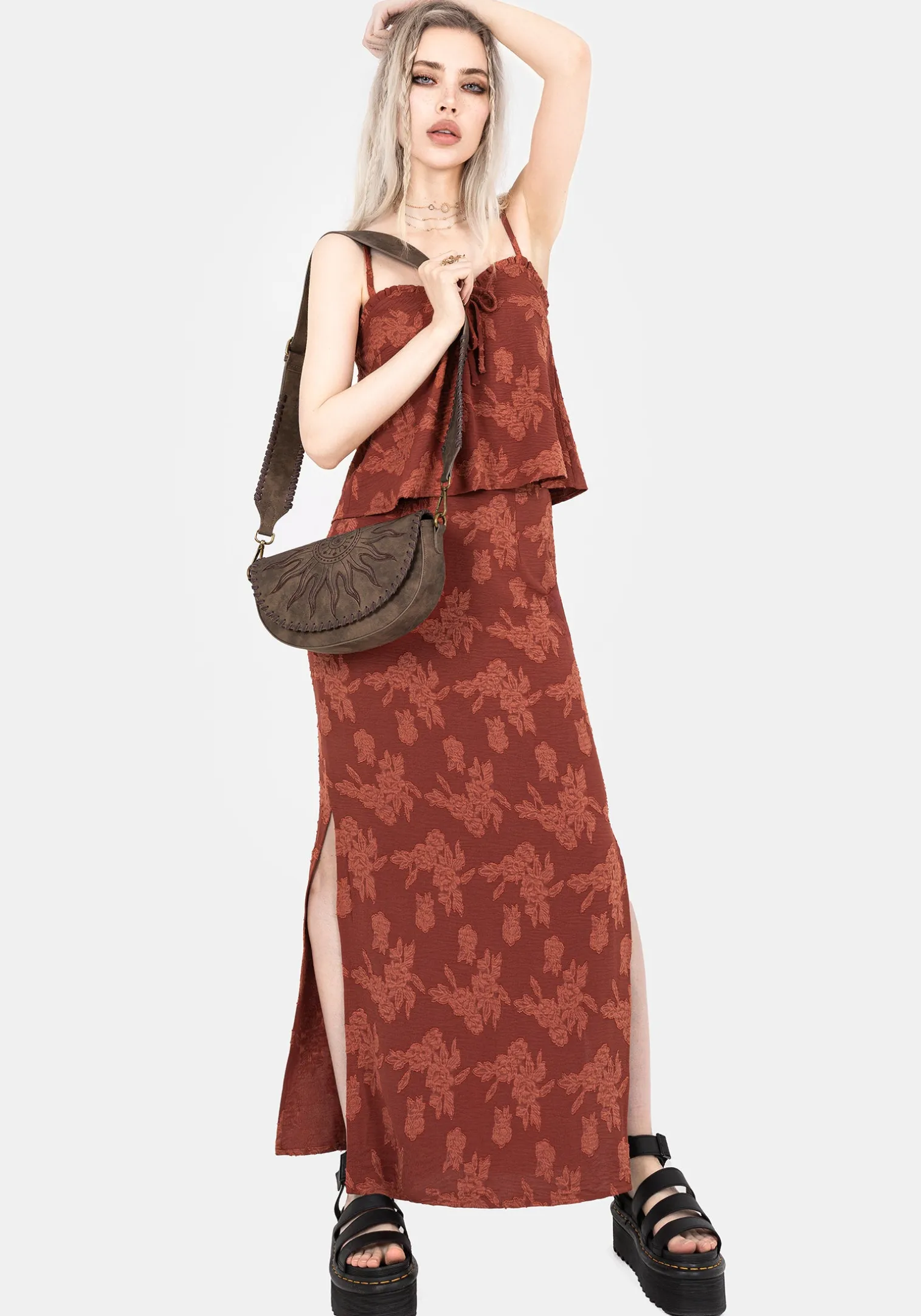 Prosperity Floral Maxi Slip Skirt