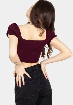 Psyche Textured Crop Top