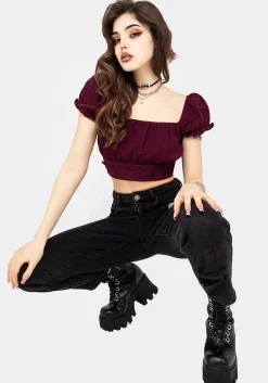 Psyche Textured Crop Top