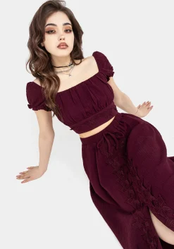 Psyche Textured Crop Top